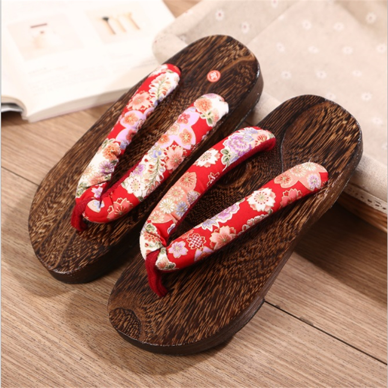 Geta Wooden Sandal - Japanese Traditional Geta Flat Bottom Unisex