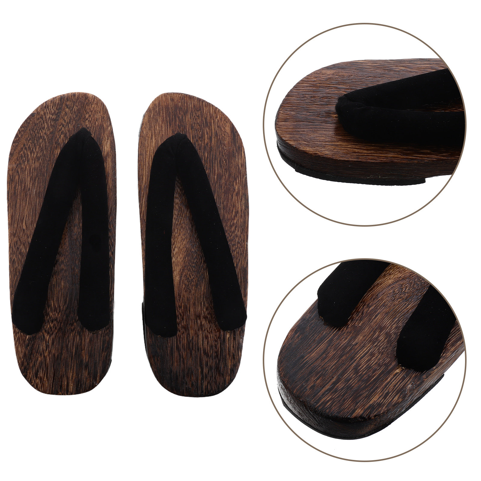 Geta Wooden Sandal - Men's Traditional Japanese Wooden Clog Sandals