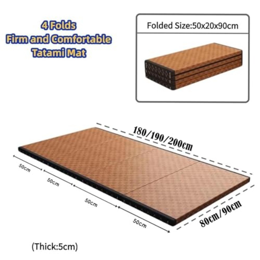 Foldable Mattress Rush Grass T - Tatami Mat Rush recensie en prijs