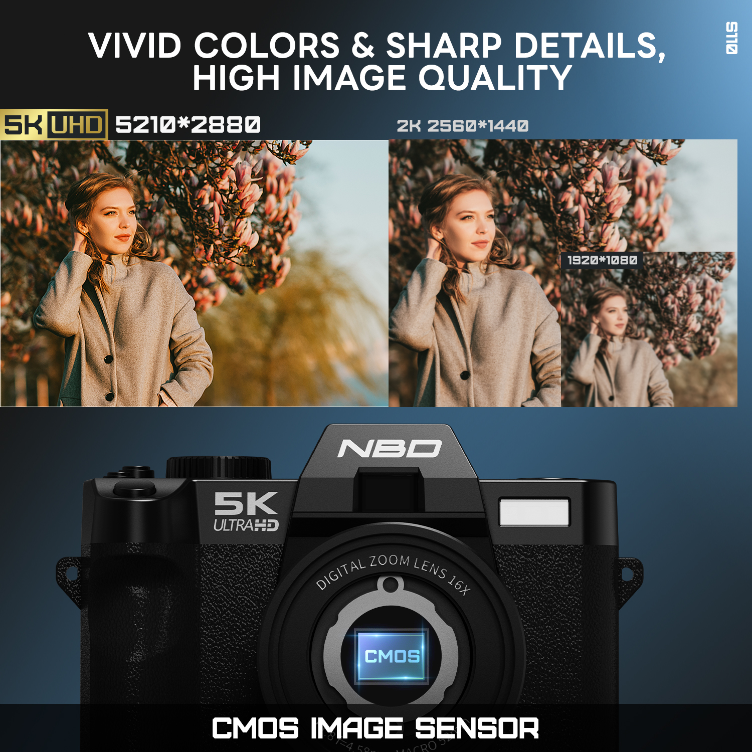 NBD 5K&48MP Digital Camera wit - Japanese Lifestyle Vlog recensie en prijs