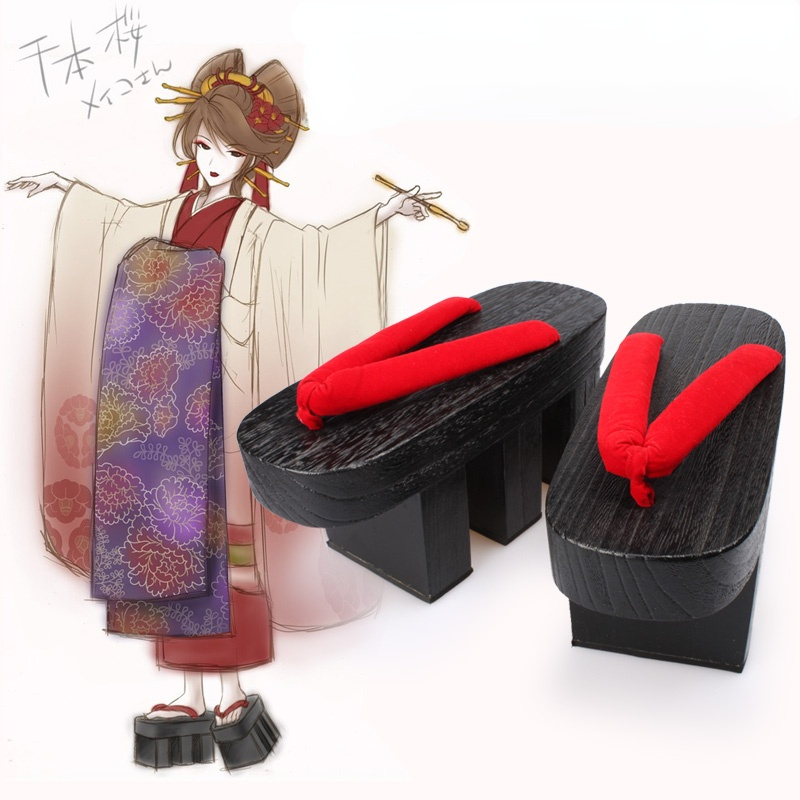 Womens Wooden Japanese GETA Cl - Geta Wooden Sandal recensie en prijs
