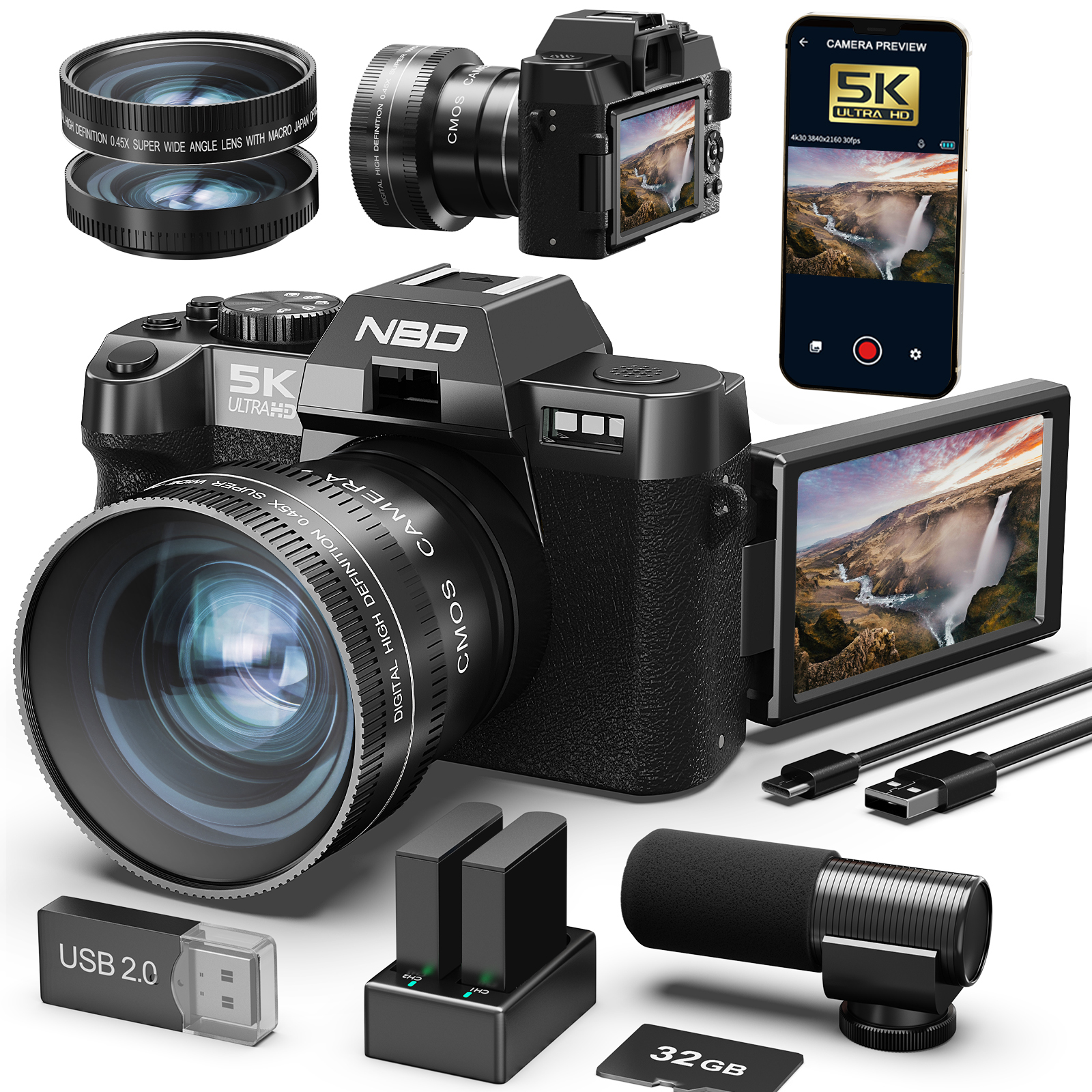 NBD 48MP&4K Digital Cameras fo - Japanese Lifestyle Vlog recensie en prijs