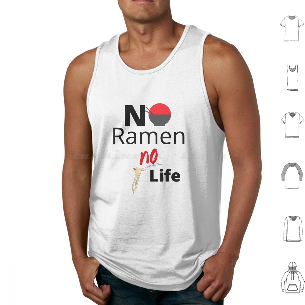 No Ramen No Life Tank Tops Ves - Japanese Daily Lifestyle recensie en prijs