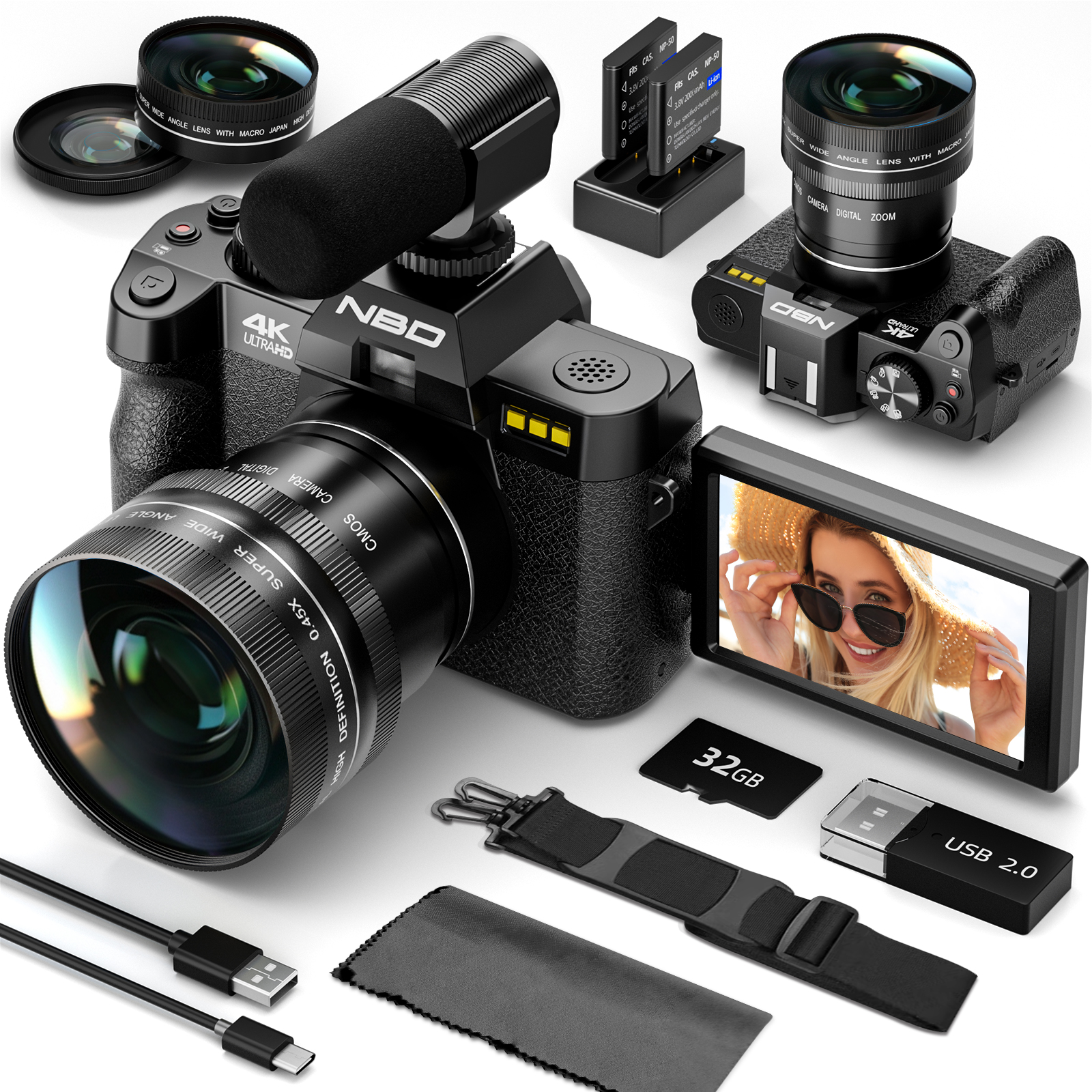 NBD 48MP 4K Digital Camera S10 - Japanese Lifestyle Vlog recensie en prijs