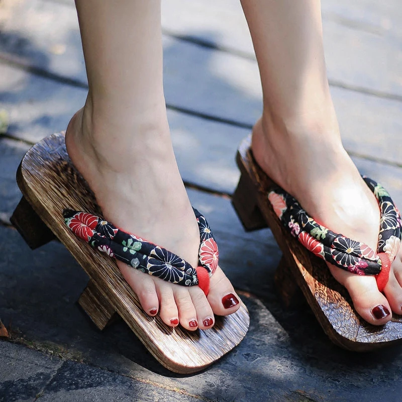 Women's Cosplay Shoes Double H - Geta Wooden Sandal recensie en prijs