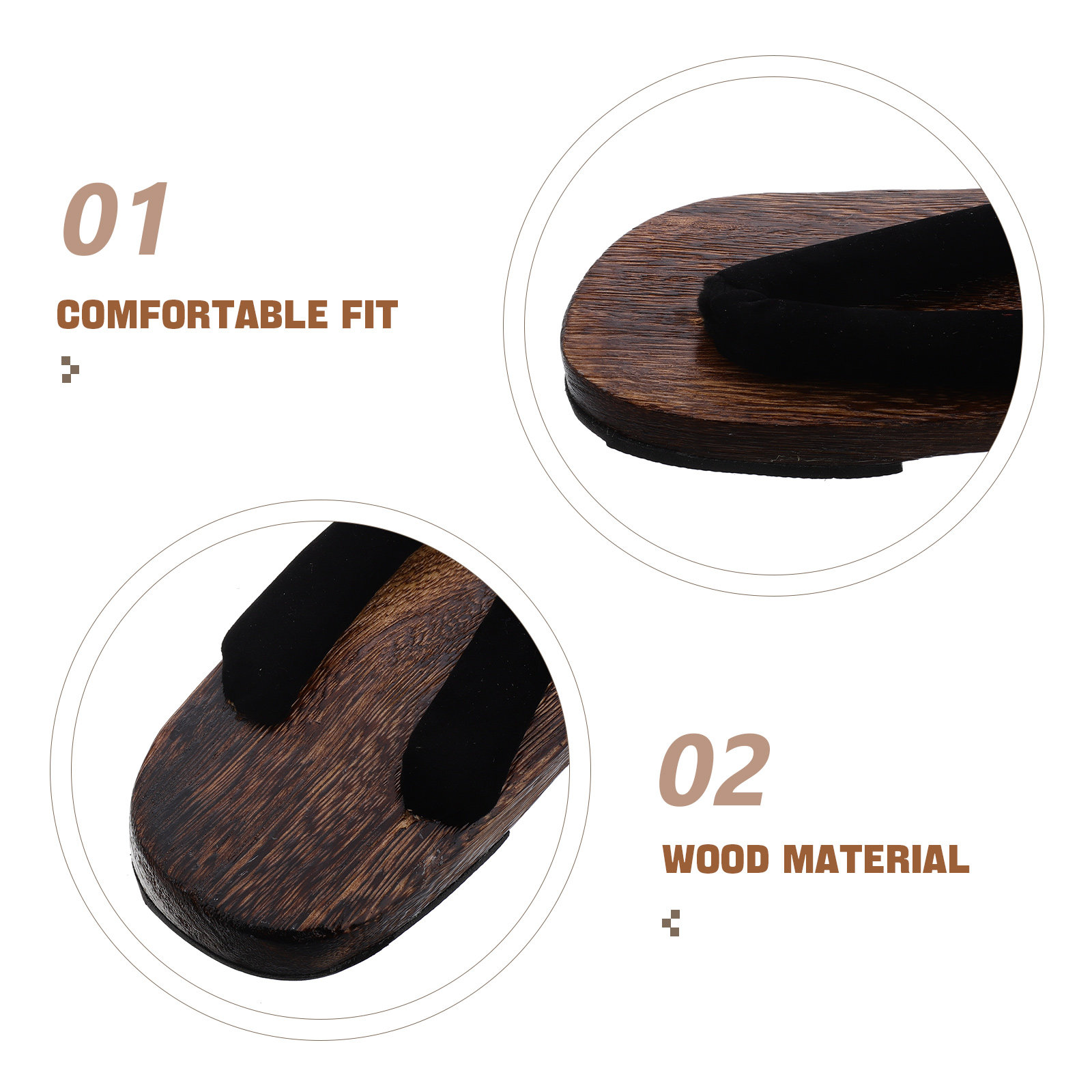 Men's Traditional Japanese Woo - Geta Wooden Sandal recensie en prijs